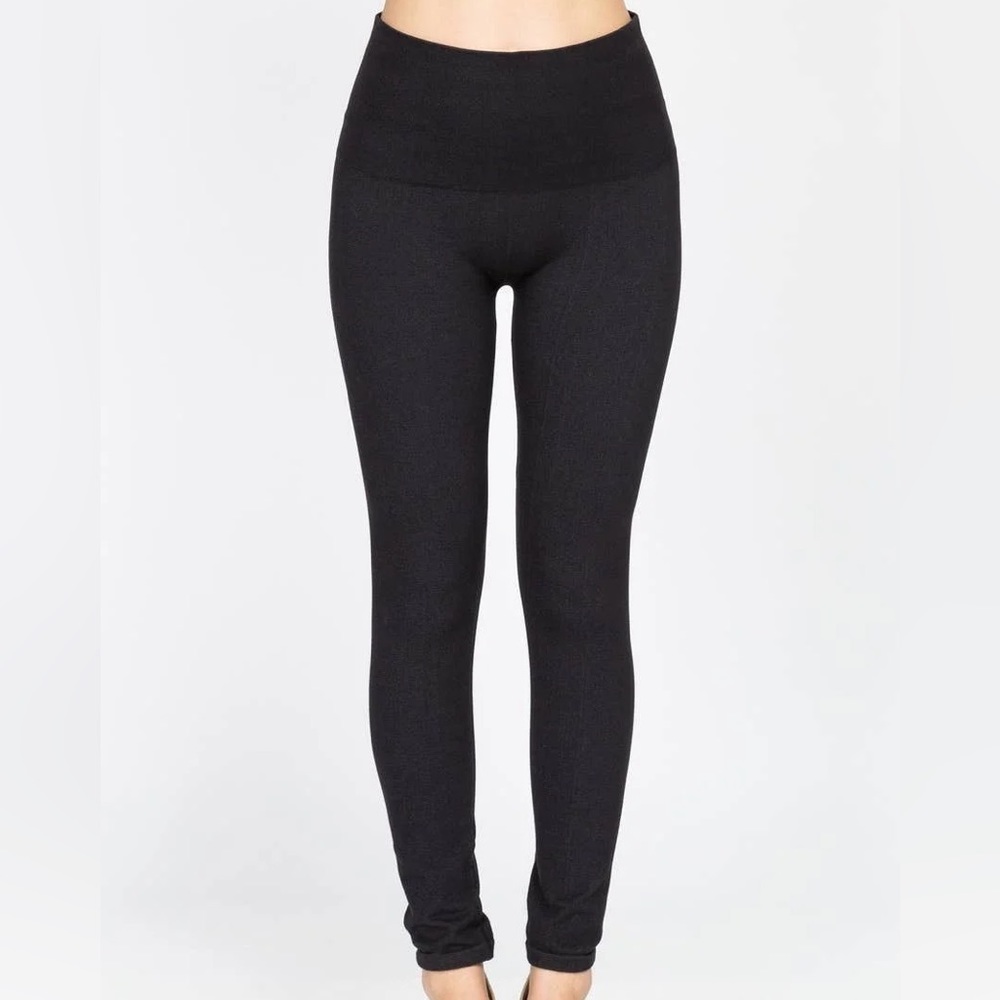 Black Tummy Tuck Denim Jegging - BEST SELLER - PLUS